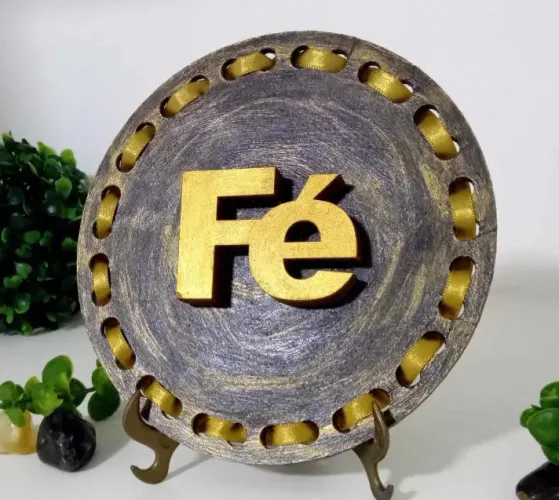 Presente Placa Decorativo Fé