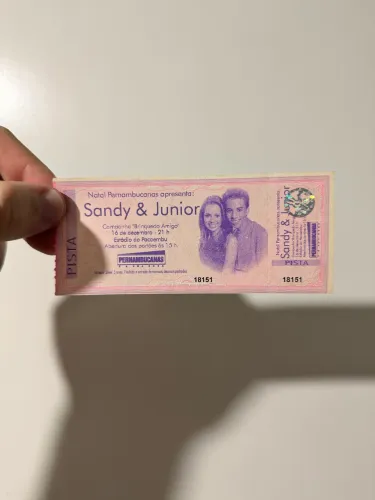 Convite sandy e Junior 2001