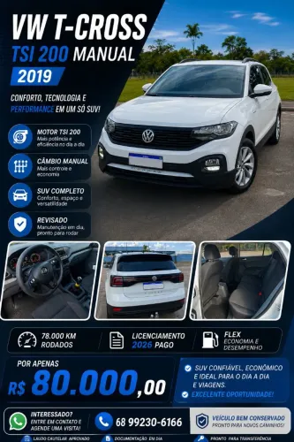 Volkswagen T-Cross 1.0 TSI Flex 12V 5P Mec. 2020