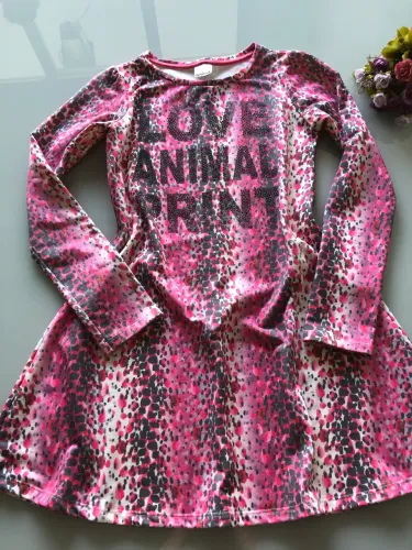Vestido infantil Animê, manga comprida tamanho 10