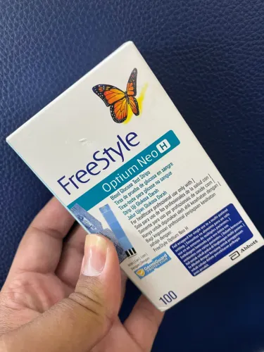 Tiras Reagentes FreeStyle Optium Neo H - Caixa com 100 unidades