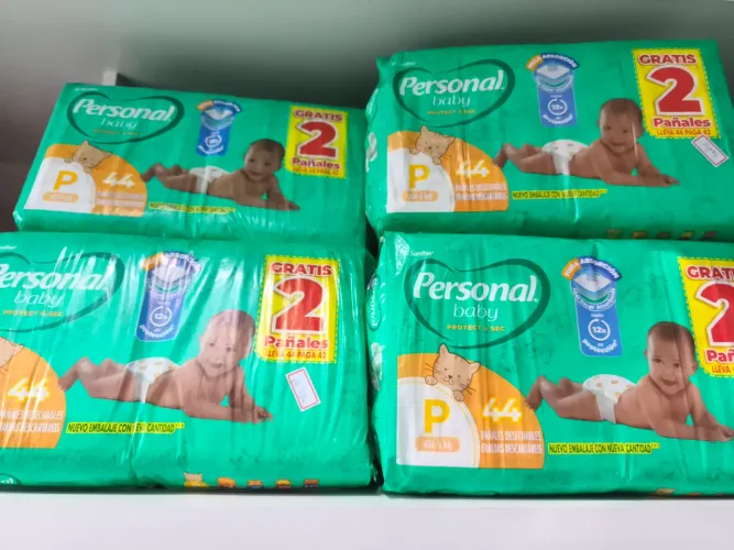 Kit 4 Pac. De Fraldas Personal - Tam. P 