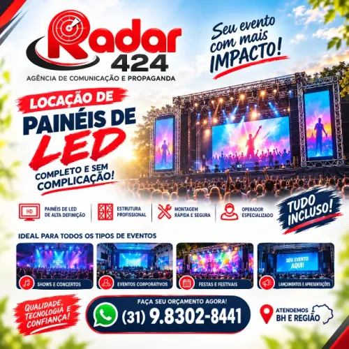 LOCAÇÃO DE PAINEL DE LED PARA EVENTOS E FESTAS