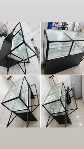 Balcão expositor de recheio para massas e pastel 