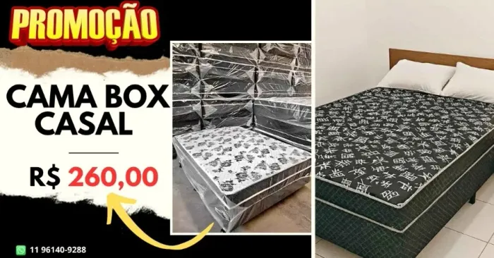 Cama box casal (promoção)