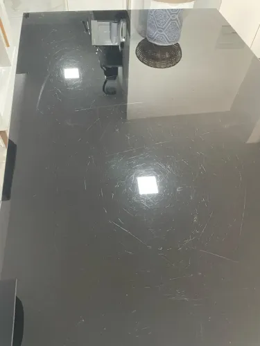 Conjunto Sala de Jantar - Mesa Tampo de Vidro + 4 Cadeiras Cromadas