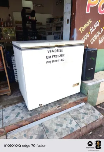 Freezer 1 porta tubulação de cobre