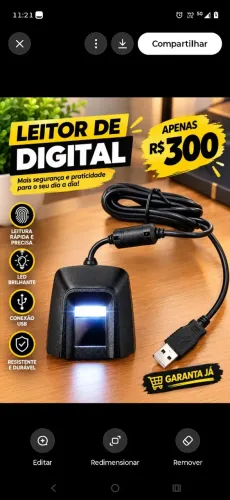 Leitor biometrico