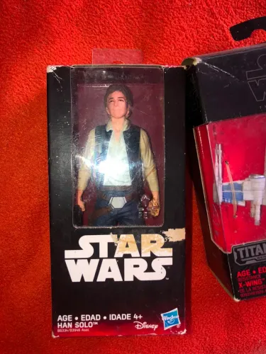 Boneco dos star wars na caixa, HAN SOLO