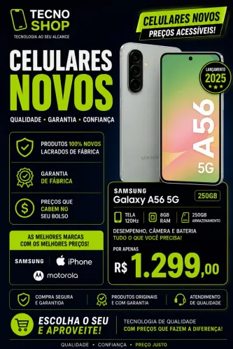 vendo celulares novos em loja 