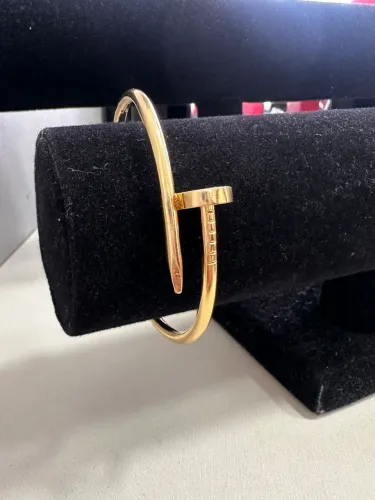 Bracelete Prego de ouro 22g 18k procedência garantia eterna