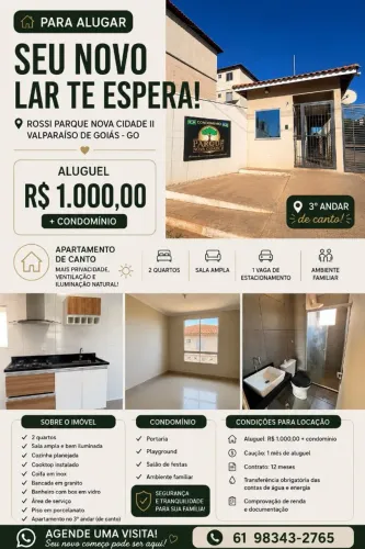 Apartamento para Alugar - Rossi Parque Nova Cidade II