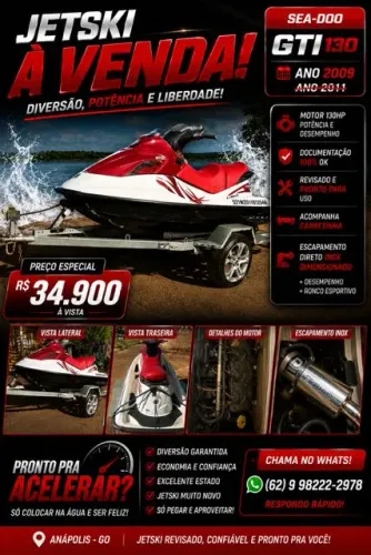 Jet seadoo 2009 4 tempos 