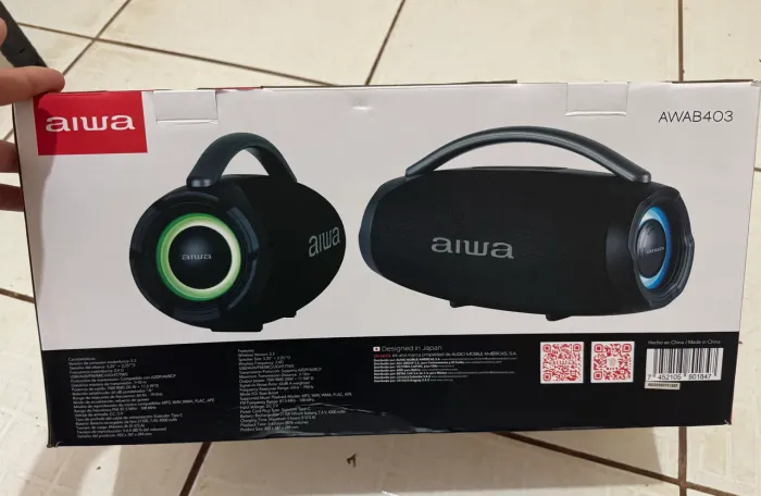 Caixa de som boombox AIWA 700 watts