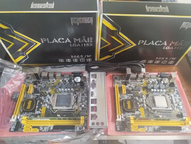 KIT PLACA MÃE 1155 COM PROCESSADOR i3 3 GERAÇÃO