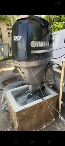 YAMAHA 90hp 4tempos - motor de popa usado 