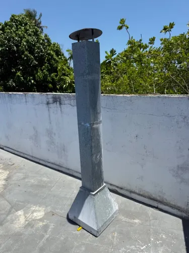 Chaminé churrasqueira 1,90 x 0,17 