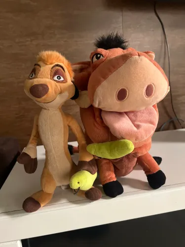 Pelúcias Timão e Pumbaa Disney Store