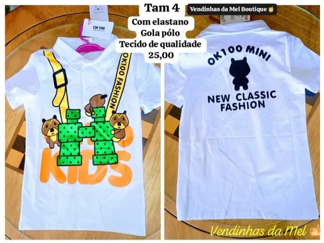 Camisa polo infantil Tam 4