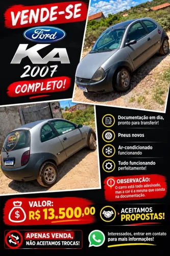 Ford KA GL 1.0i Zetec Rocam 2007