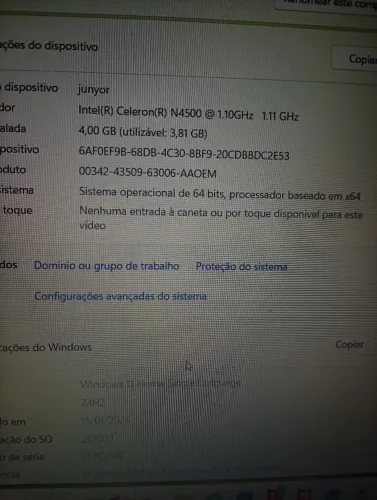Notebook Lenovo 
