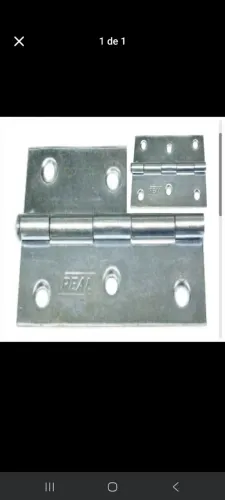 Dobradiça 2,5mm * kit com 3 Unidades*