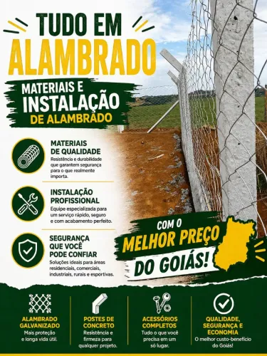 Alambrado materiais e instalação