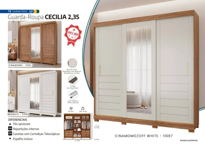 Guarda-Roupa Cecília - Ideal para Organizar Seu Quarto!