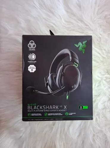 Headset Gamer Razer BlackShark V2 X - NOVO LACRADO e ORIGINAL.