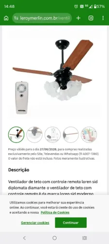 Ventildor de teto 