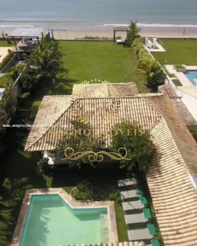 Casa beira mar, alto Padrão em Armação dos Búzios, Baía Formosa, 5 suítes, 7 banheiros