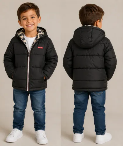 Casaco Puffer Dupla Face