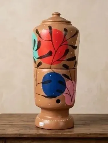 Filtro barro pintado a mão 
