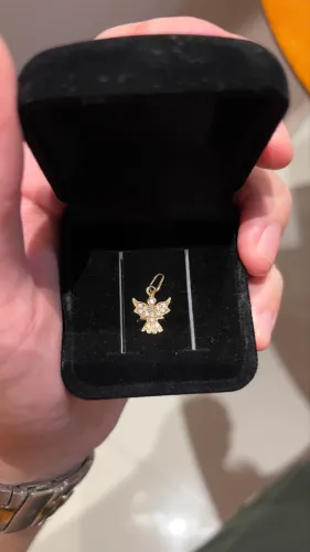 Pingente de ouro 18k espírito santo de fábrica