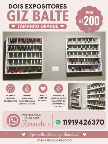 02 Expositores tamanho grande