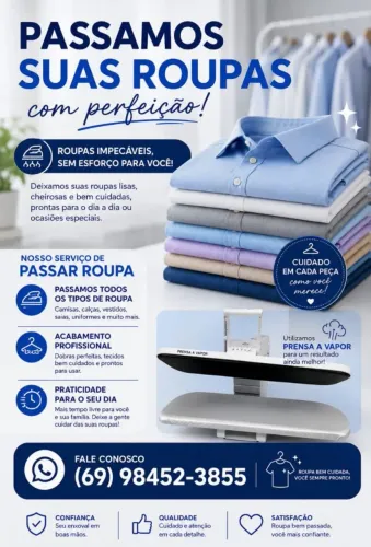 Passamos suas roupas 