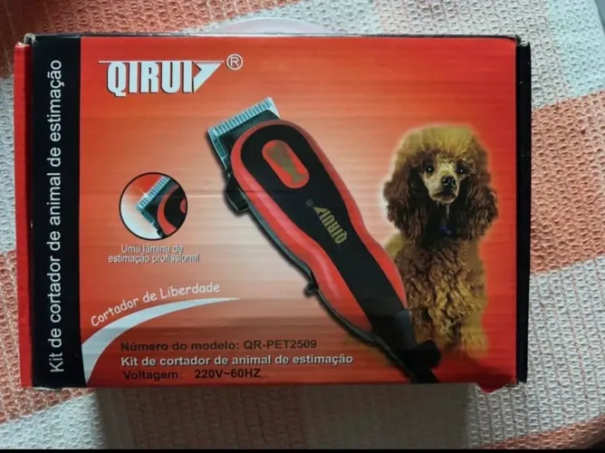 Máquina de Tosar cachorro Profissional na caixa