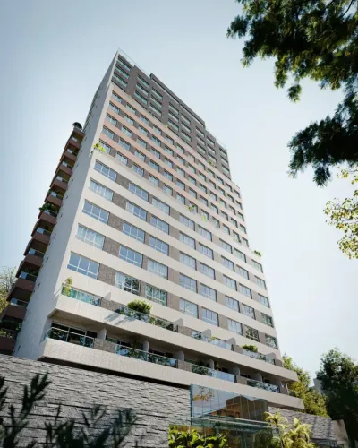BOA VIAGEM - Flats de 23 m² a 29m² com opção de varanda, lazer completo e entorno fantásti