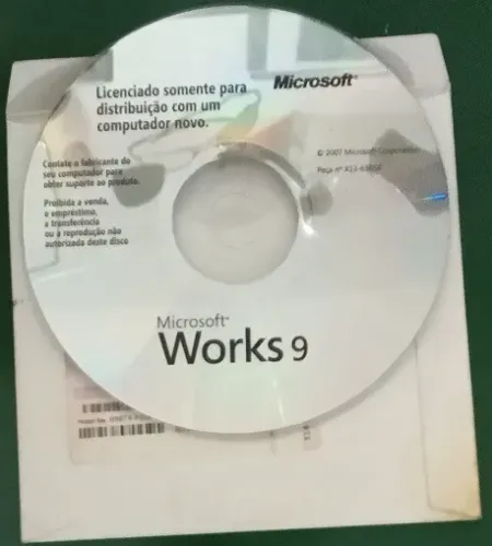 Cd Microsoft Works 9.0 Dell Com Tracking Id - Original