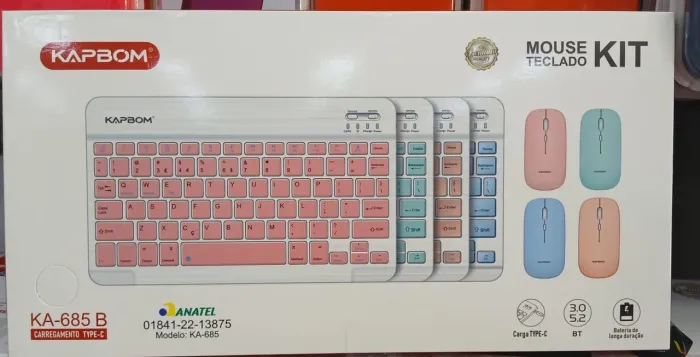 Teclado e mouse sem fio