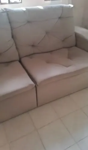 Sofá Retrátil Bege