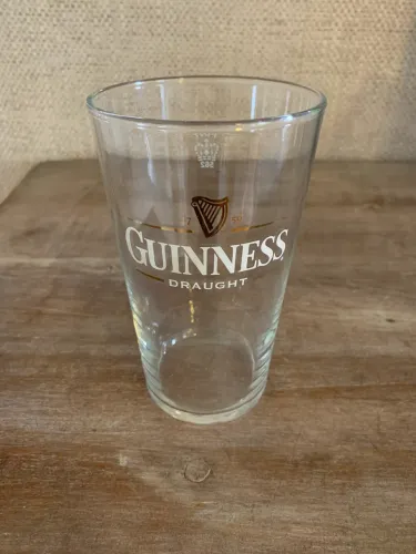 Copo original Guinness Draught - em vidro - para cerveja - 500 ml