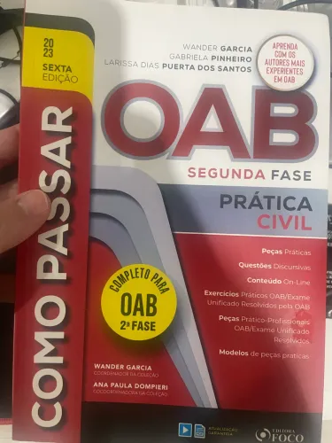 Livro Como Passar na OAB 2º Fase Civil