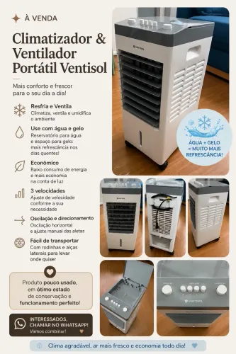 Climatizador & Ventilador Portátil Ventisol
