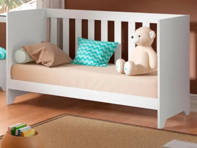 Melhor Berço Ditália Multifuncional 3x1 Bbi-51 Branco