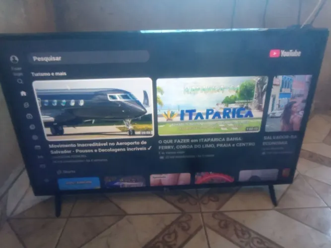 Tv. 43. Smart. Pra. Hoje. Com. Controle. Leia