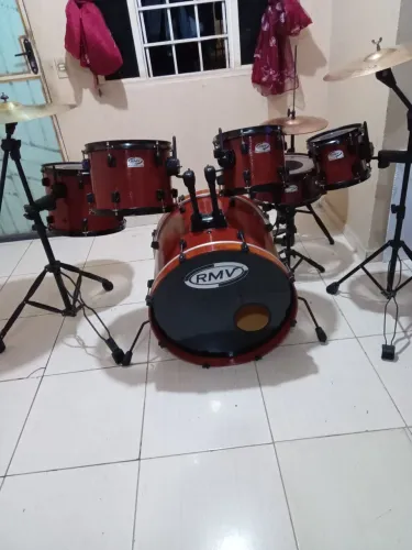 Bateria musical acústica completa RMV
