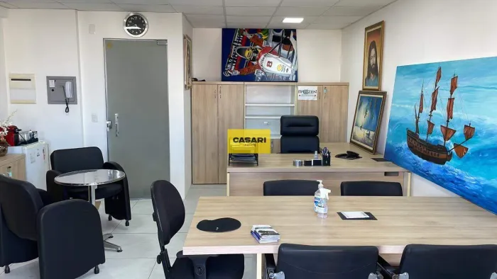 Sala Comercial 37m² Mobiliada com Vista para o Largo do Rudge Ramos  1 Vaga | SBC