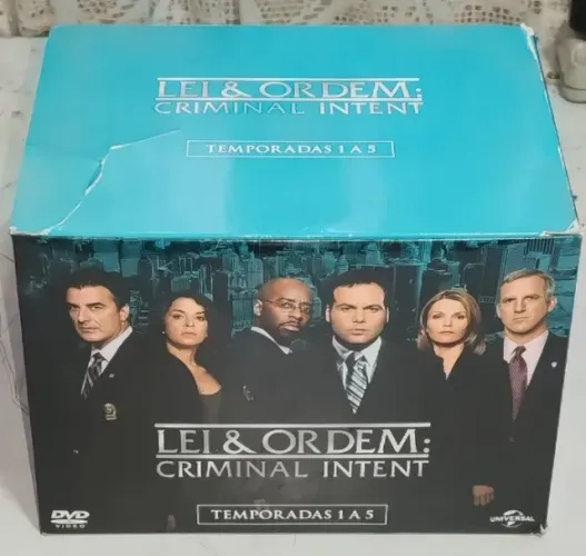 Box DVD Lei & Ordem Criminal Intent 1° a 5° Temporadas Original