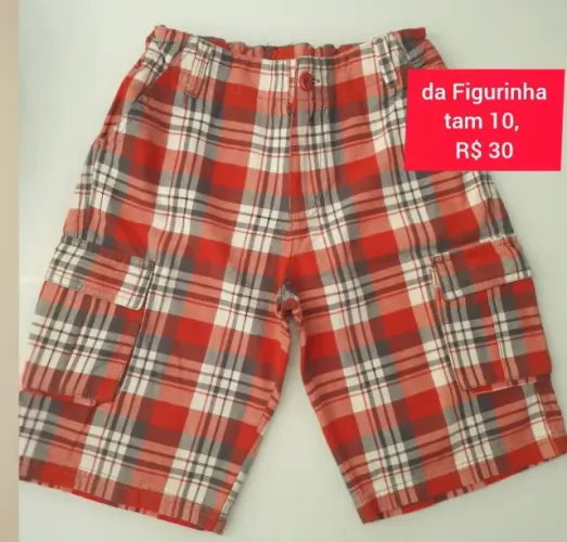 Bermuda infantil, da Figurinha, 10 anos